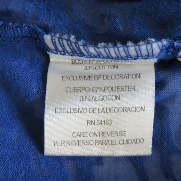 Touch by Alyssa Milano Cubs Mascot Embellished Crystals Women’s Knit top XL - Picture 8 of 9